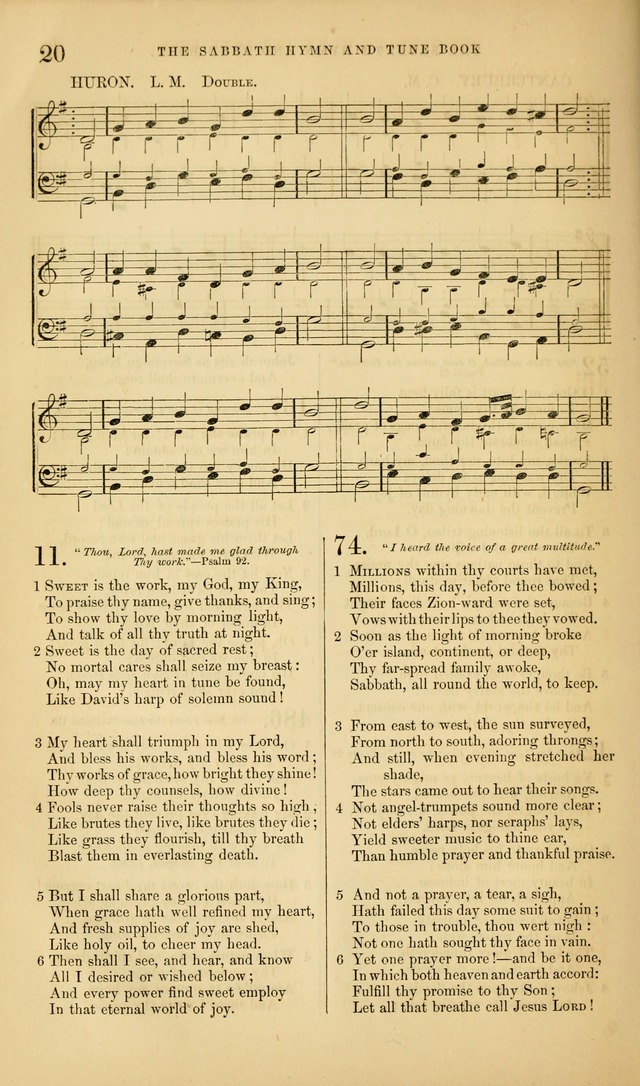 The Sabbath Hymn and Tune Book: for the service of song in the house of  the Lord page 22