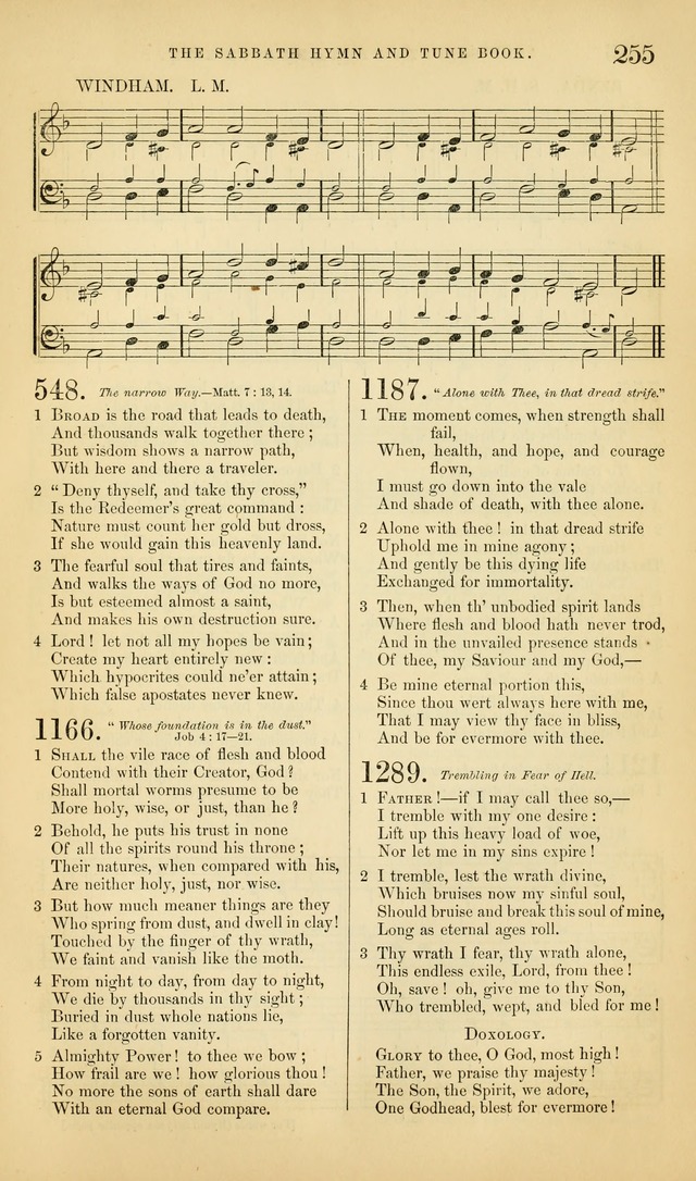 The Sabbath Hymn and Tune Book: for the service of song in the house of  the Lord page 257