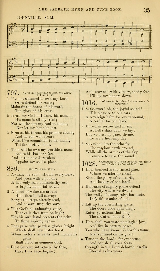 The Sabbath Hymn and Tune Book: for the service of song in the house of  the Lord page 37