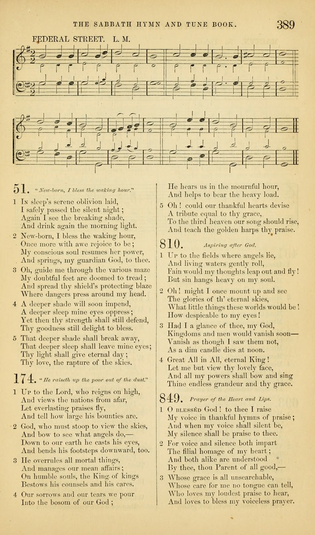 The Sabbath Hymn and Tune Book: for the service of song in the house of  the Lord page 391