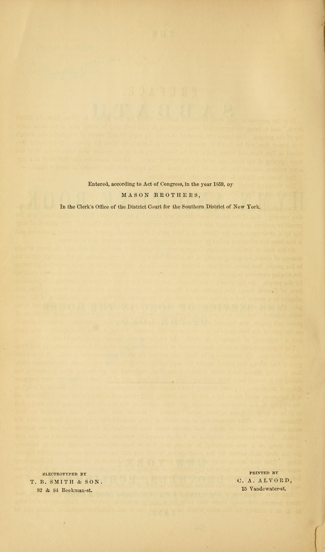 The Sabbath Hymn and Tune Book: for the service of song in the house of  the Lord page 4