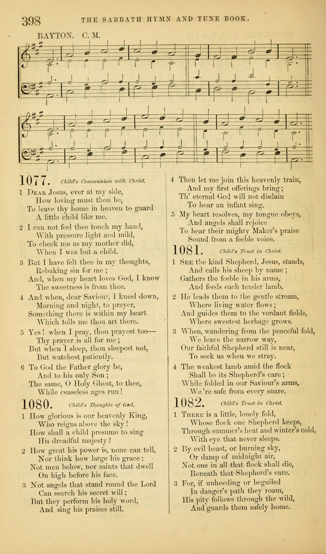 The Sabbath Hymn and Tune Book: for the service of song in the house of  the Lord page 400