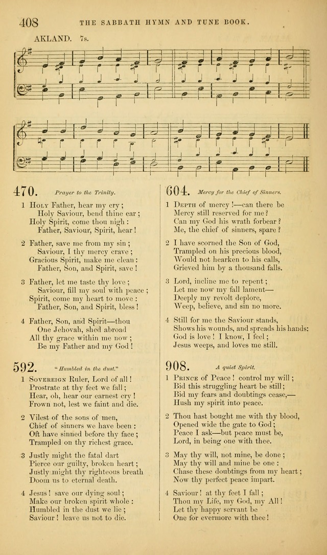 The Sabbath Hymn and Tune Book: for the service of song in the house of  the Lord page 410