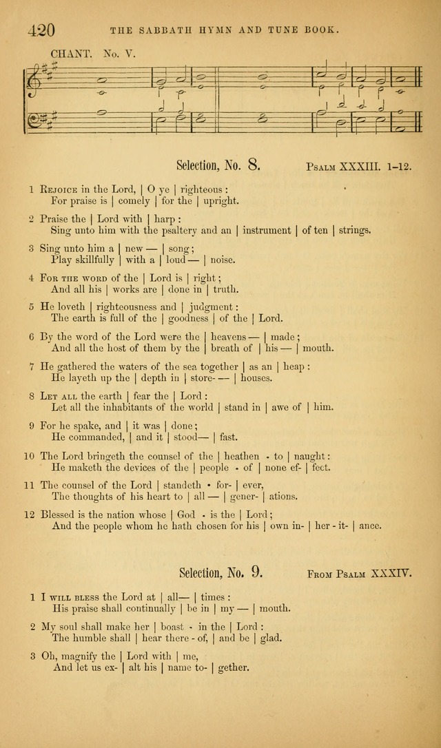 The Sabbath Hymn and Tune Book: for the service of song in the house of  the Lord page 422