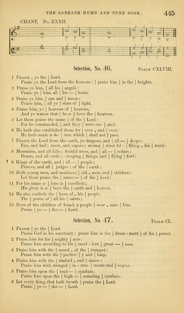 The Sabbath Hymn and Tune Book: for the service of song in the house of  the Lord page 447