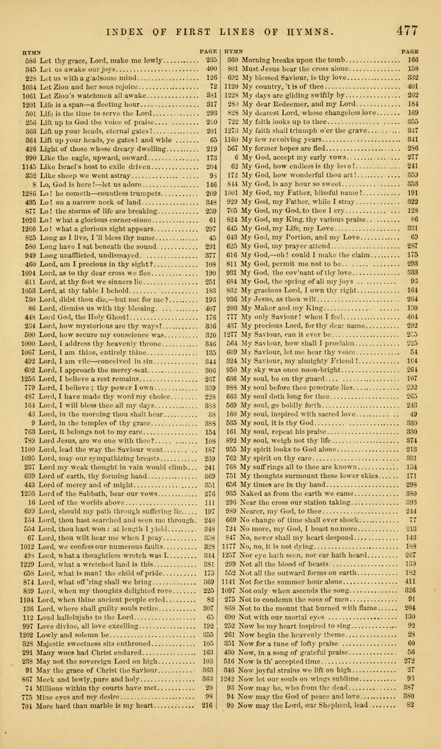 The Sabbath Hymn and Tune Book: for the service of song in the house of  the Lord page 479