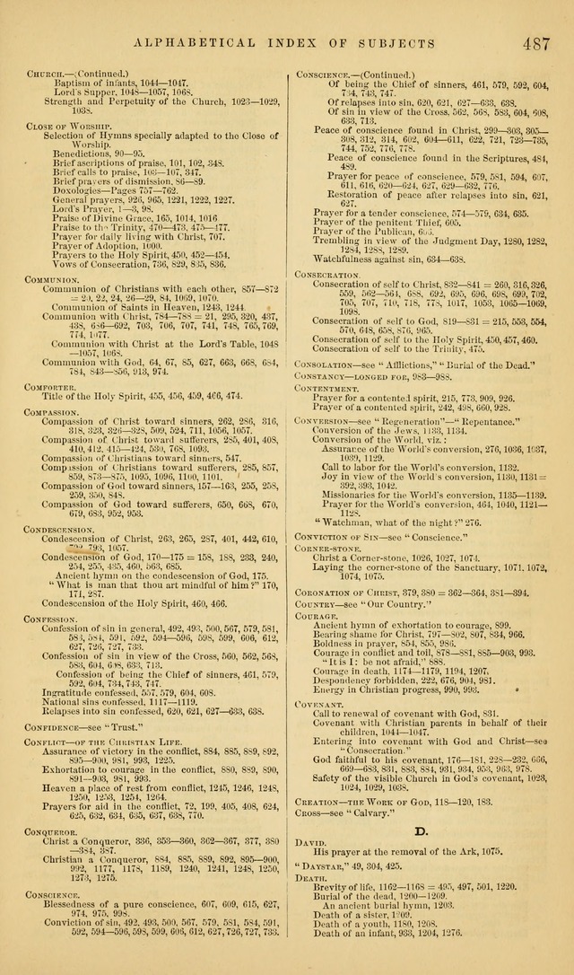 The Sabbath Hymn and Tune Book: for the service of song in the house of  the Lord page 489