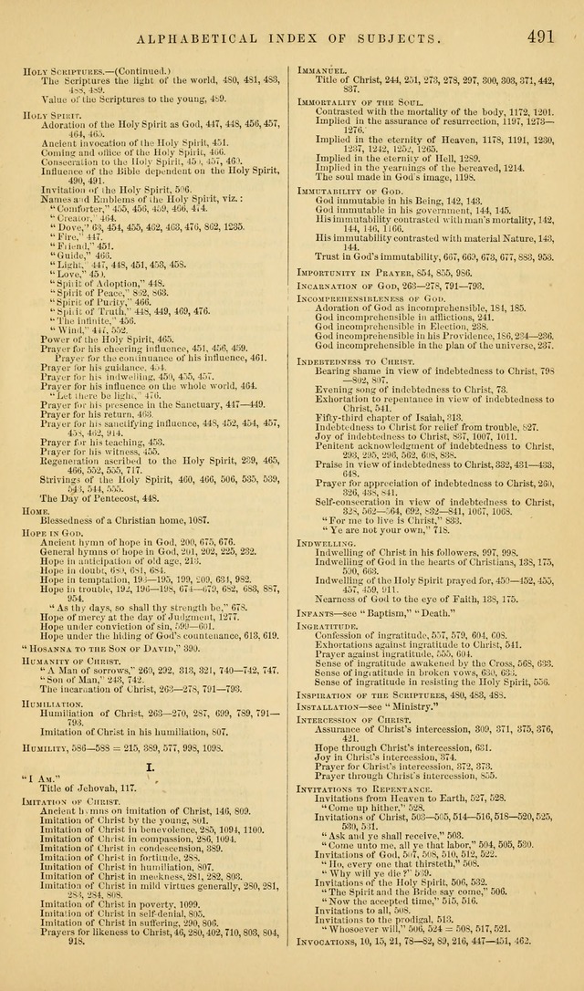 The Sabbath Hymn and Tune Book: for the service of song in the house of  the Lord page 493