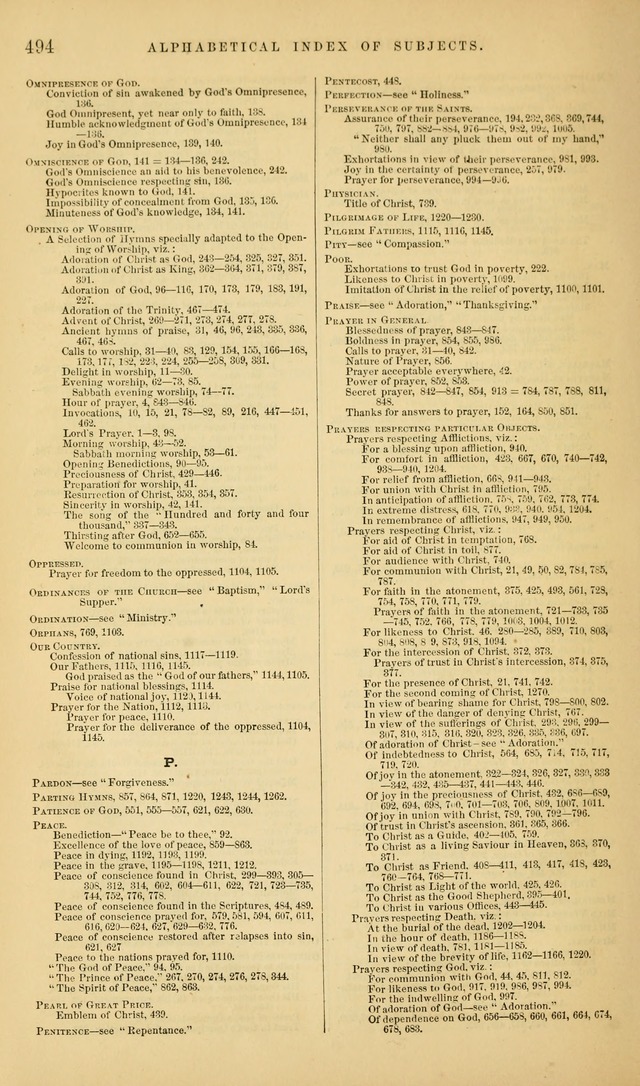 The Sabbath Hymn and Tune Book: for the service of song in the house of  the Lord page 496