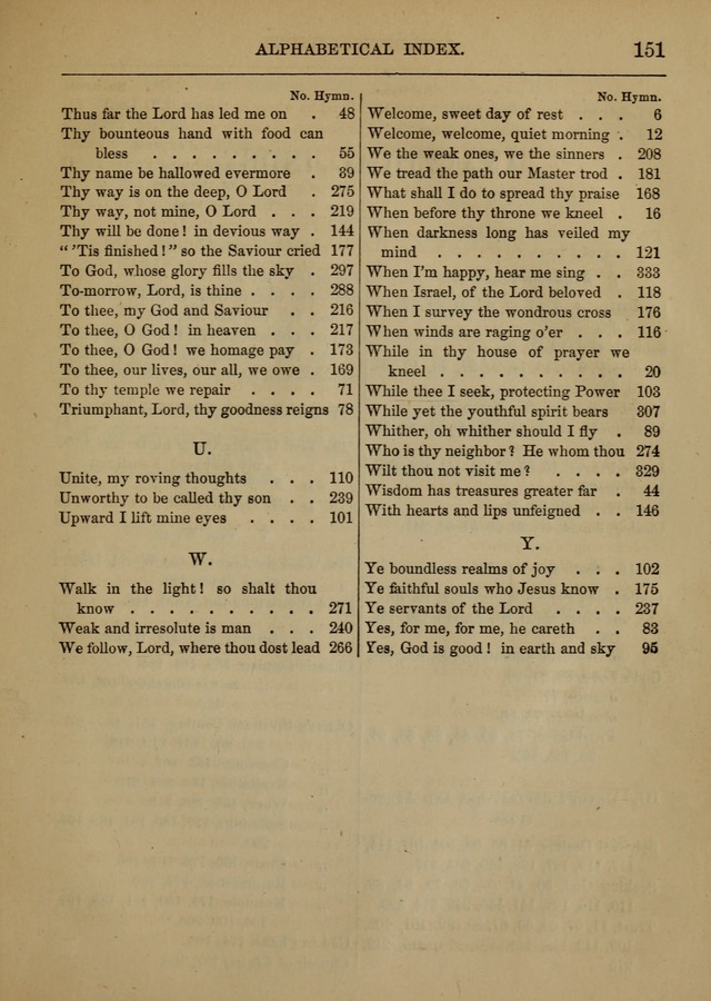 Social Hymns and Tunes, for the Conference and Prayer Meeting, and the Home with services and prayers page 147