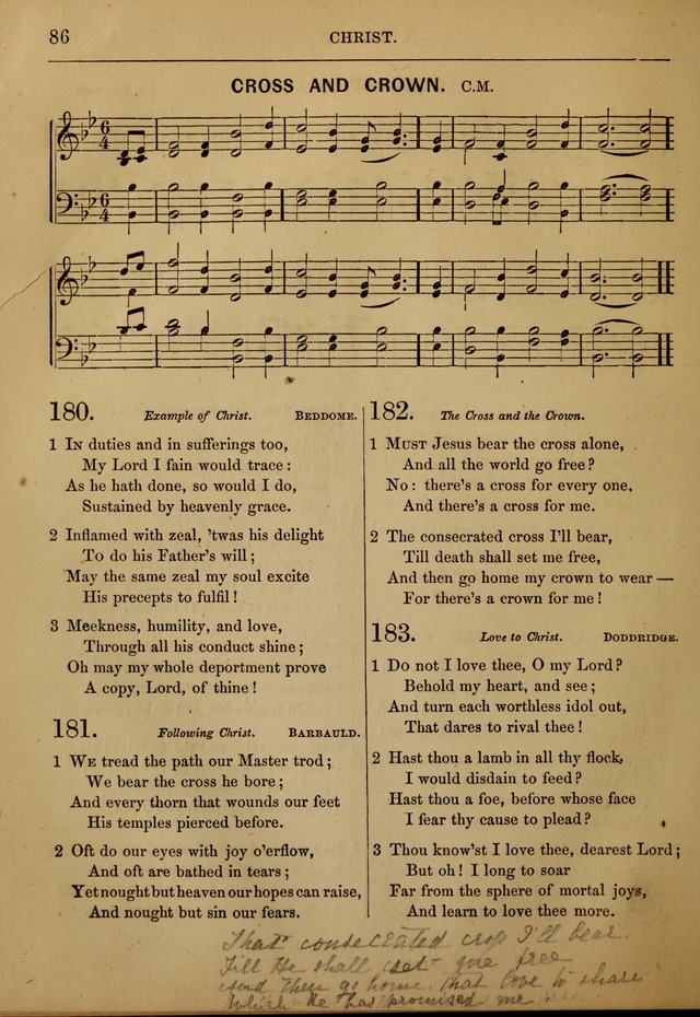 Social Hymns and Tunes, for the Conference and Prayer Meeting, and the Home with services and prayers page 82