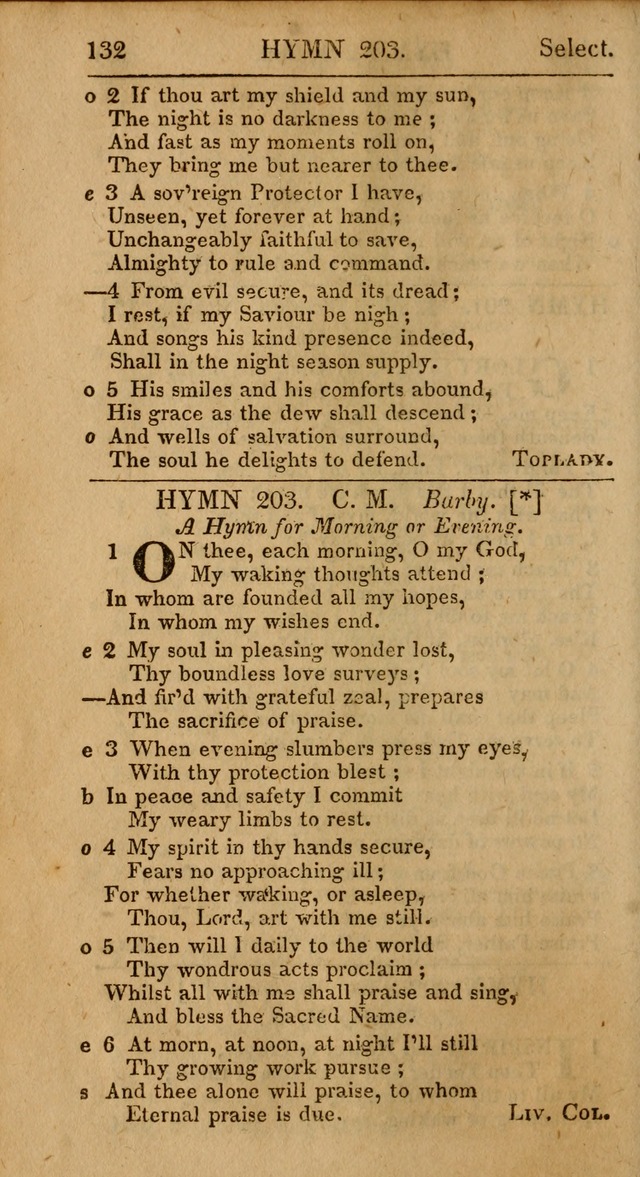 Select Hymns: the third part of Christian Psalmody; with directions for musical expression (Stereotype ed.) page 132