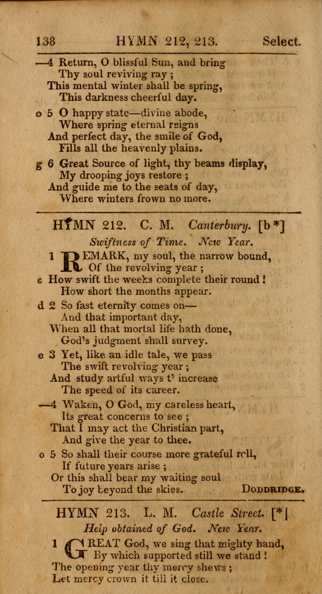 Select Hymns, The Third Part of Christian Psalmody. 3rd ed. page 138