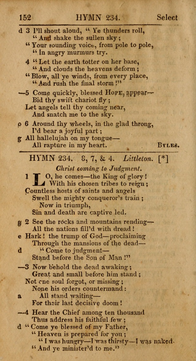 Select Hymns, The Third Part of Christian Psalmody. 3rd ed. page 152