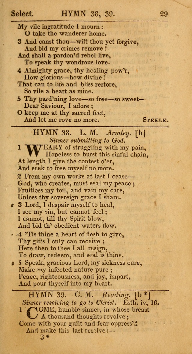 Select Hymns, The Third Part of Christian Psalmody. 3rd ed. page 29