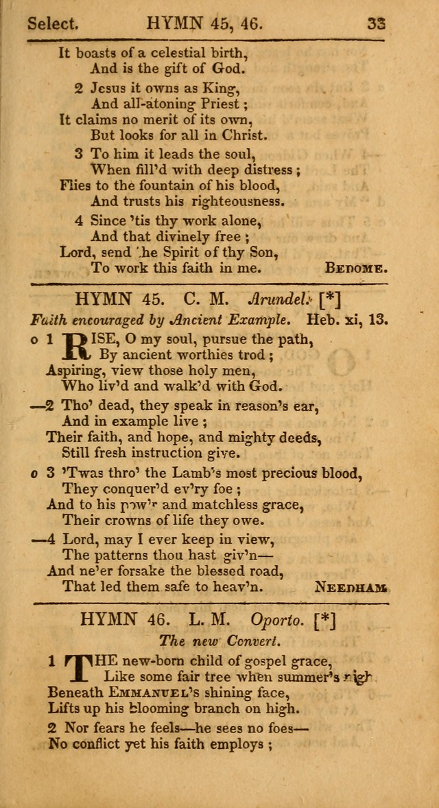 Select Hymns, The Third Part of Christian Psalmody. 3rd ed. page 33