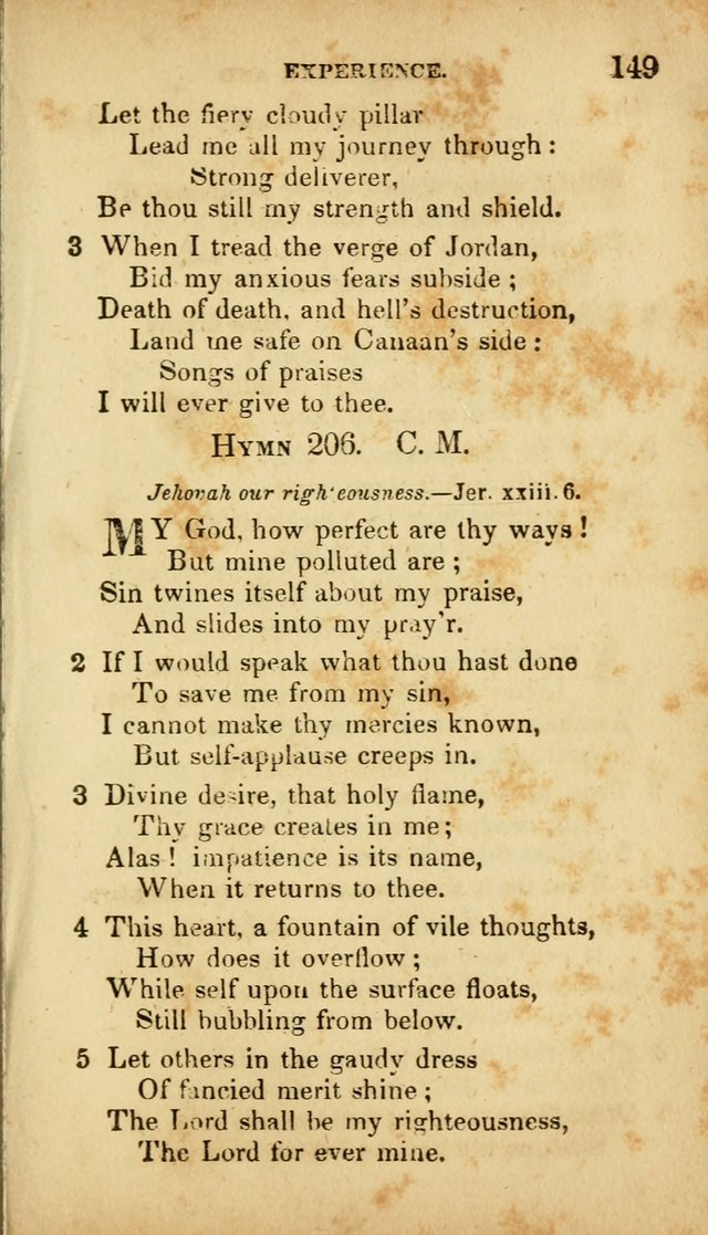 A Selection of Hymns for the Use of Social Religious Meetings and for Private Devotions. 7th ed. page 149