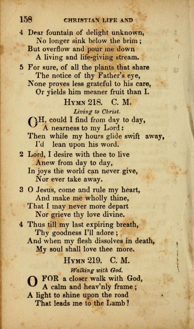 A Selection of Hymns for the Use of Social Religious Meetings and for Private Devotions. 7th ed. page 158