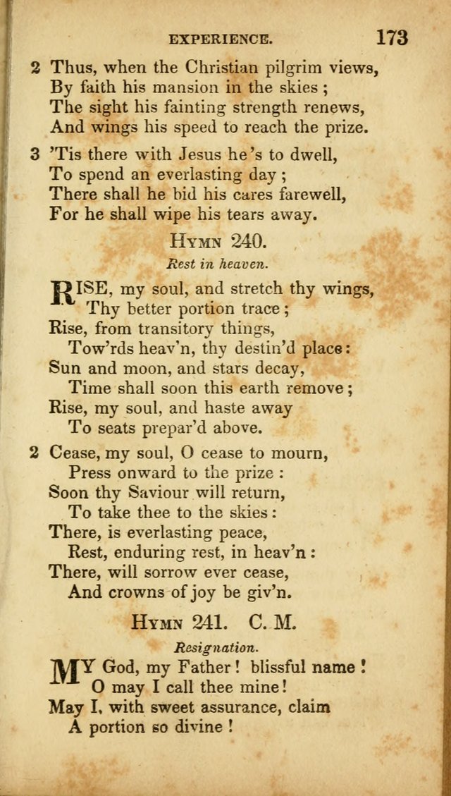 A Selection of Hymns for the Use of Social Religious Meetings and for Private Devotions. 7th ed. page 173