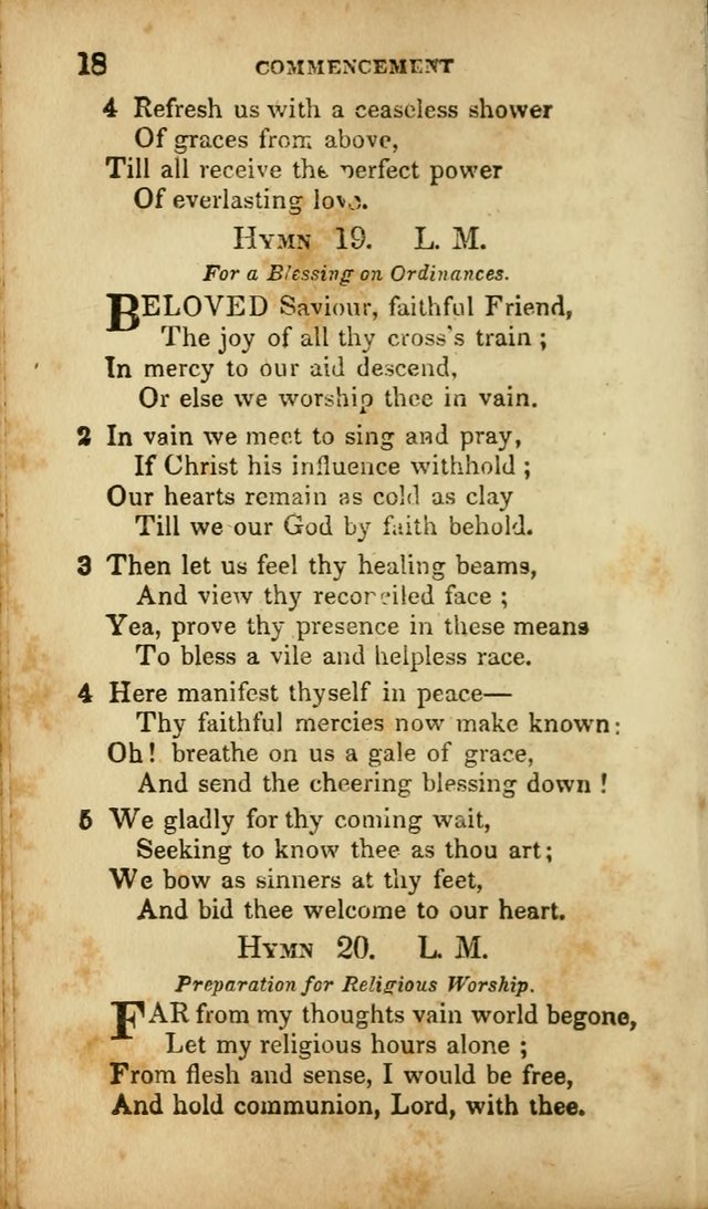 A Selection of Hymns for the Use of Social Religious Meetings and for Private Devotions. 7th ed. page 18