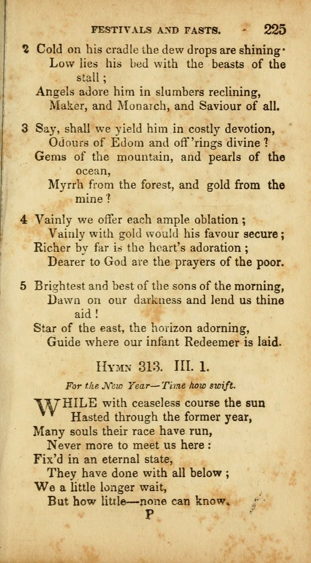 A Selection of Hymns for the Use of Social Religious Meetings and for Private Devotions. 7th ed. page 225