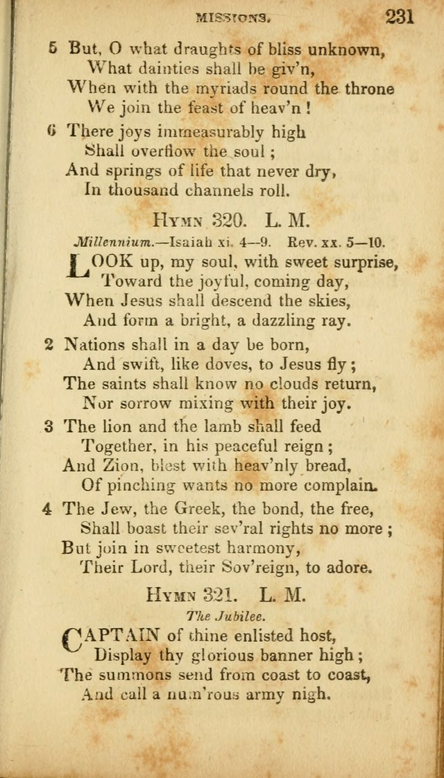 A Selection of Hymns for the Use of Social Religious Meetings and for Private Devotions. 7th ed. page 231