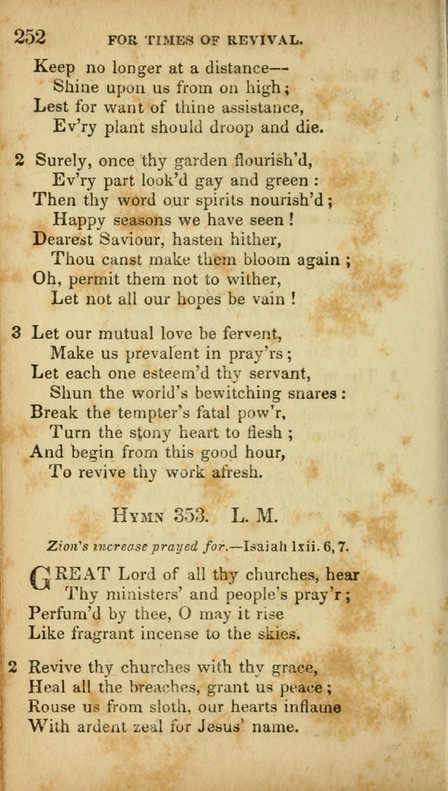 A Selection of Hymns for the Use of Social Religious Meetings and for Private Devotions. 7th ed. page 252