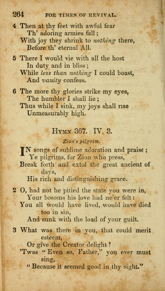 A Selection of Hymns for the Use of Social Religious Meetings and for Private Devotions. 7th ed. page 264