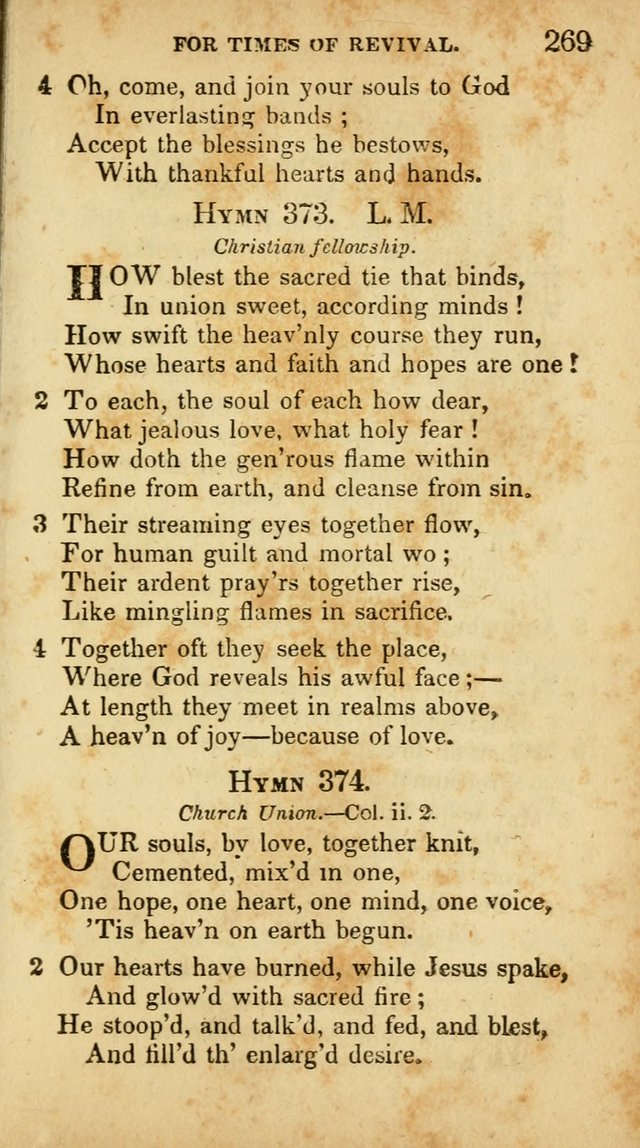 A Selection of Hymns for the Use of Social Religious Meetings and for Private Devotions. 7th ed. page 269