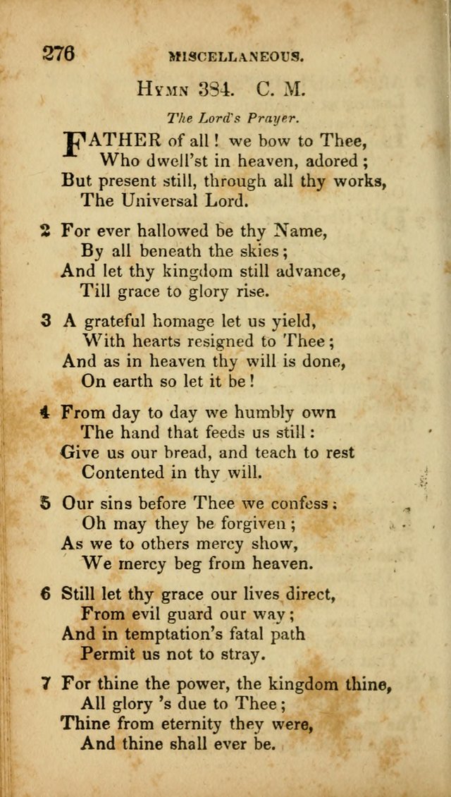 A Selection of Hymns for the Use of Social Religious Meetings and for Private Devotions. 7th ed. page 276