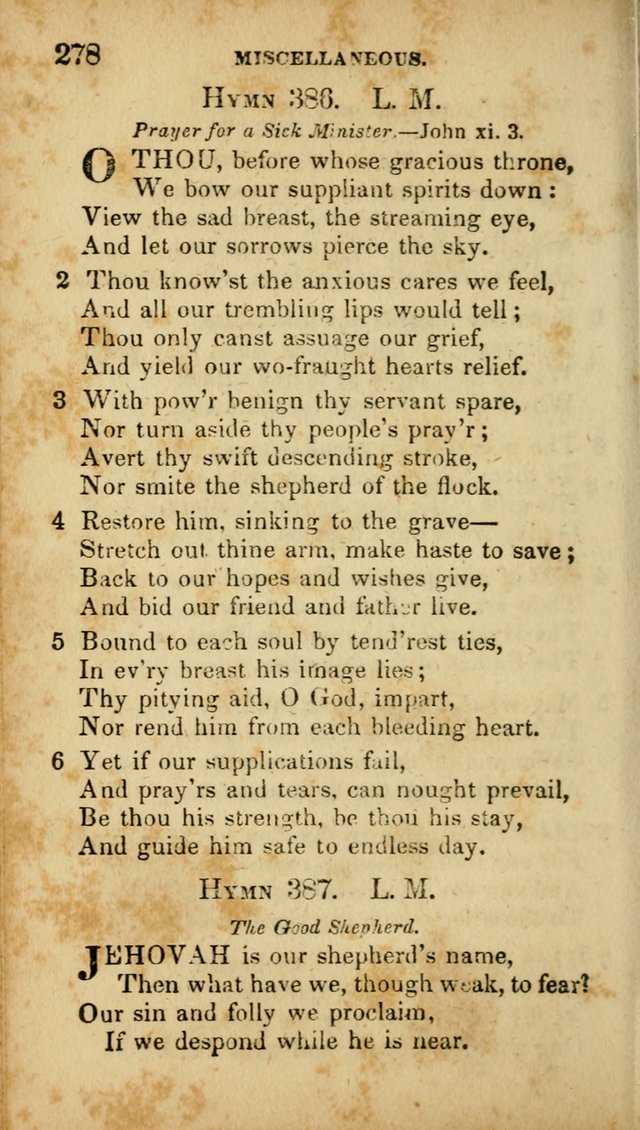 A Selection of Hymns for the Use of Social Religious Meetings and for Private Devotions. 7th ed. page 278