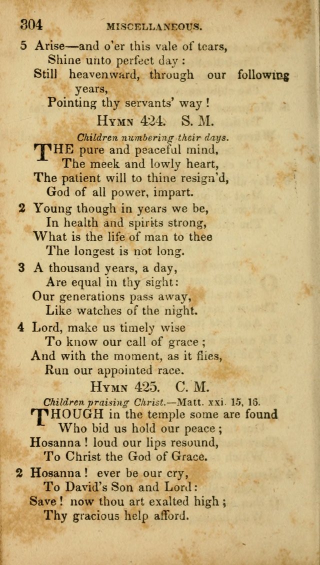 A Selection of Hymns for the Use of Social Religious Meetings and for Private Devotions. 7th ed. page 304