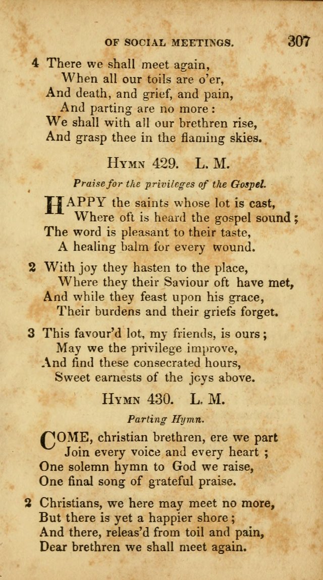 A Selection of Hymns for the Use of Social Religious Meetings and for Private Devotions. 7th ed. page 307