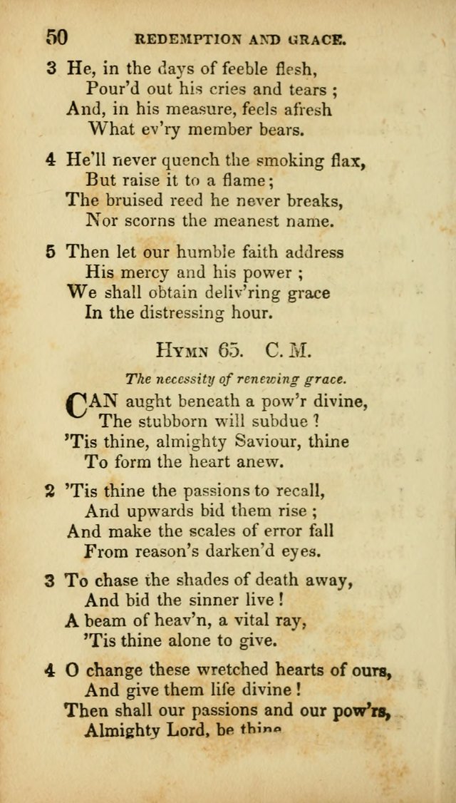 A Selection of Hymns for the Use of Social Religious Meetings and for Private Devotions. 7th ed. page 50