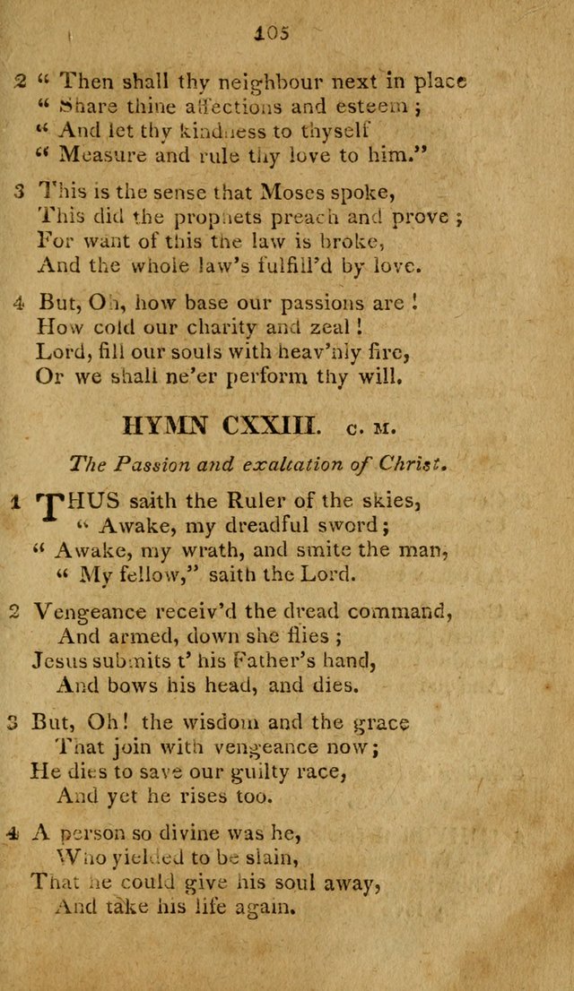 A Selection of Hymns, from Various Authors, Supplementary for the Use of Christians. 1st ed. page 110