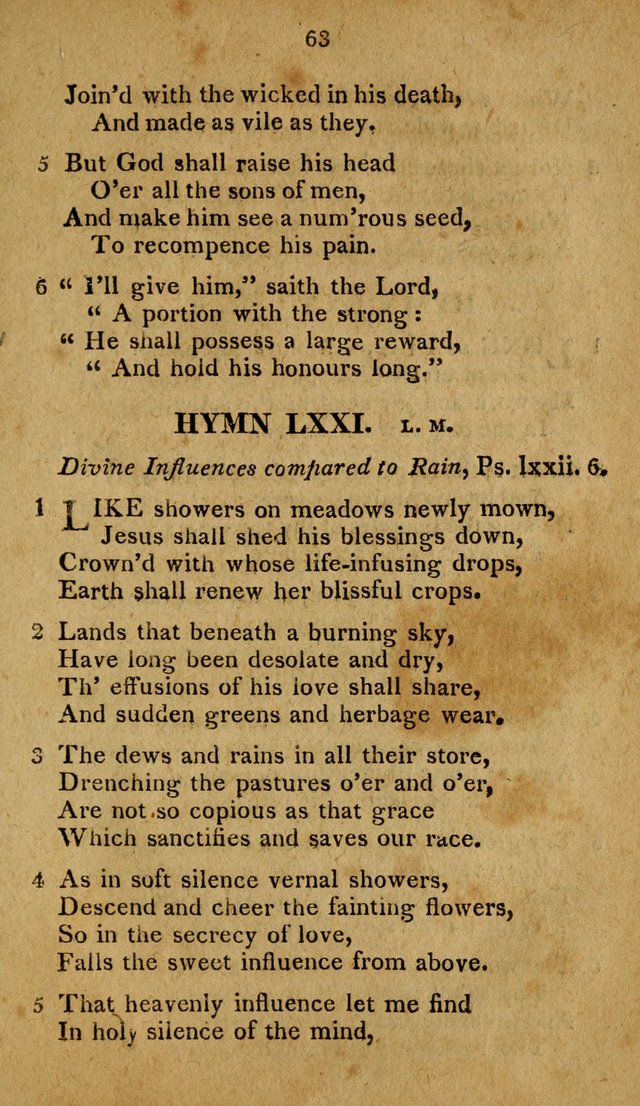 A Selection of Hymns, from Various Authors, Supplementary for the Use of Christians. 1st ed. page 68