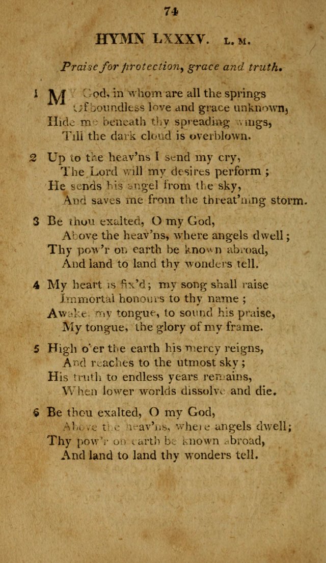 A Selection of Hymns, from Various Authors, Supplementary for the Use of Christians. 1st ed. page 79