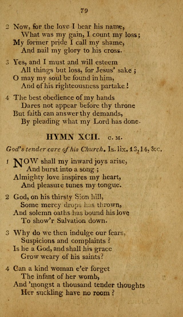 A Selection of Hymns, from Various Authors, Supplementary for the Use of Christians. 1st ed. page 84