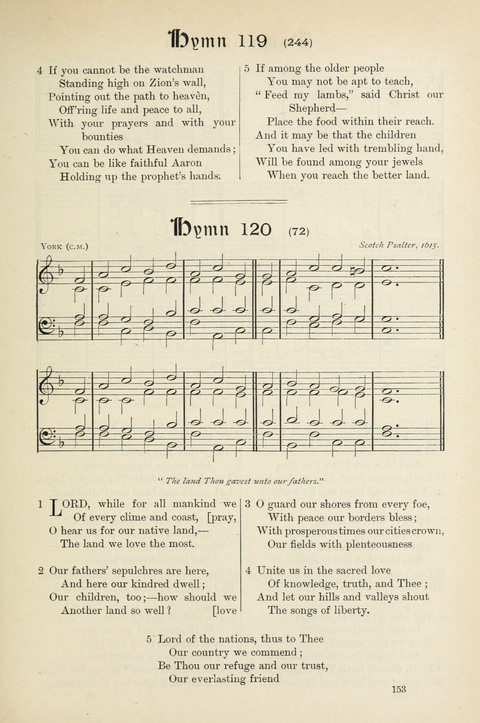 The Scottish Hymnal: (Appendix incorporated) with tunes for use in churches page 155