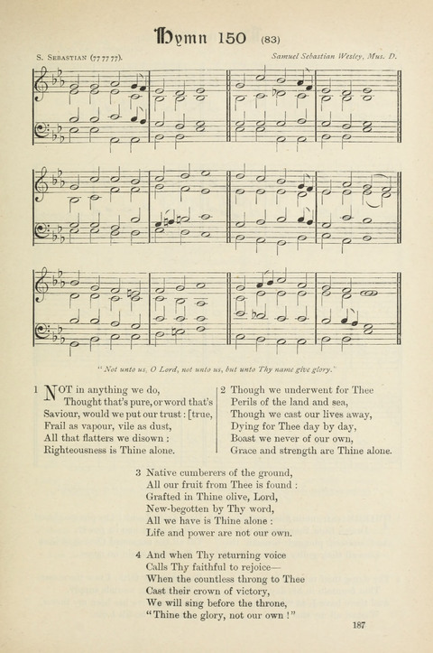 The Scottish Hymnal: (Appendix incorporated) with tunes for use in churches page 189