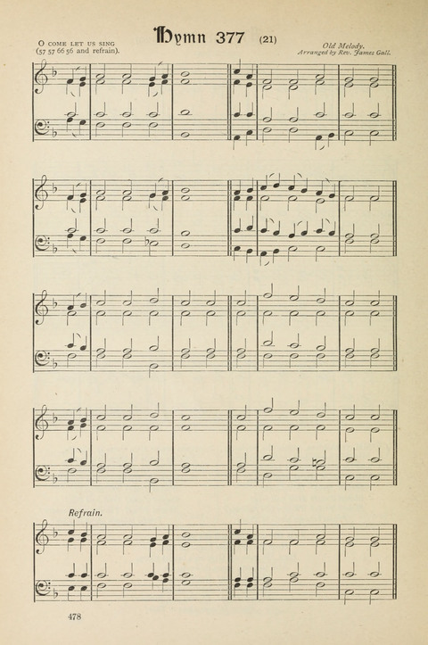 The Scottish Hymnal: (Appendix incorporated) with tunes for use in churches page 480