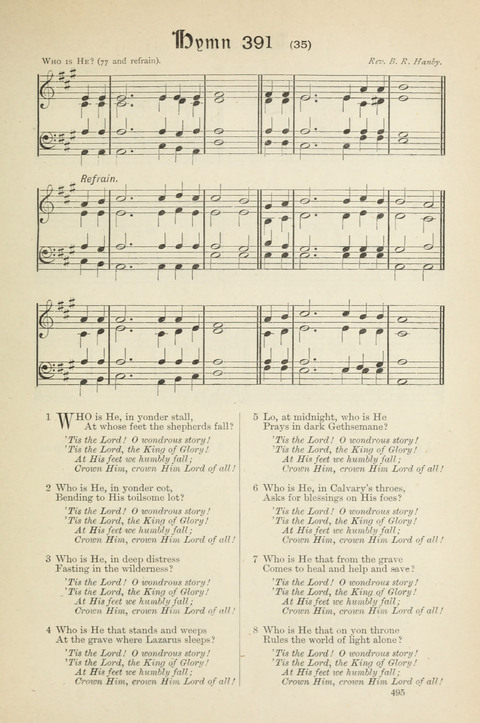 The Scottish Hymnal: (Appendix incorporated) with tunes for use in churches page 497