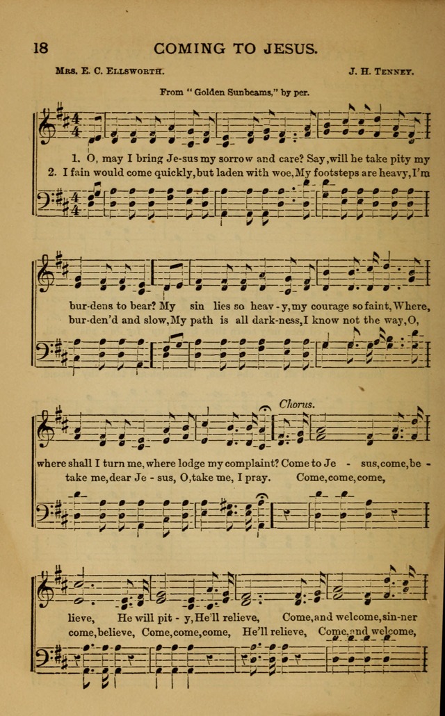 Songs of joy: a collection of hymns and tunes especially adapted for prayer, praise, and camp meetings, revivals, Christian associations, and family worship page 23