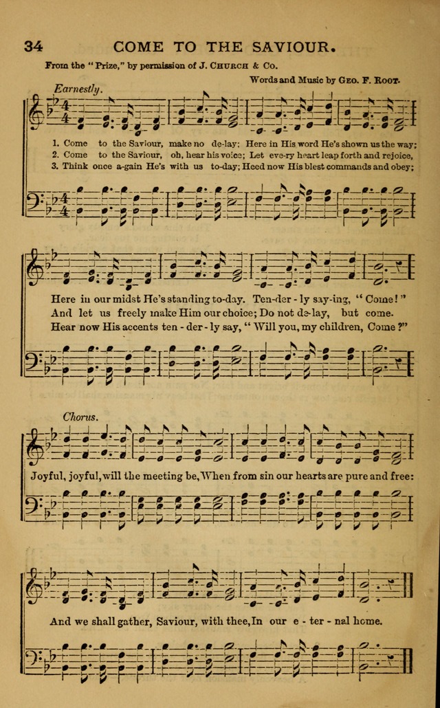 Songs of joy: a collection of hymns and tunes especially adapted for prayer, praise, and camp meetings, revivals, Christian associations, and family worship page 39