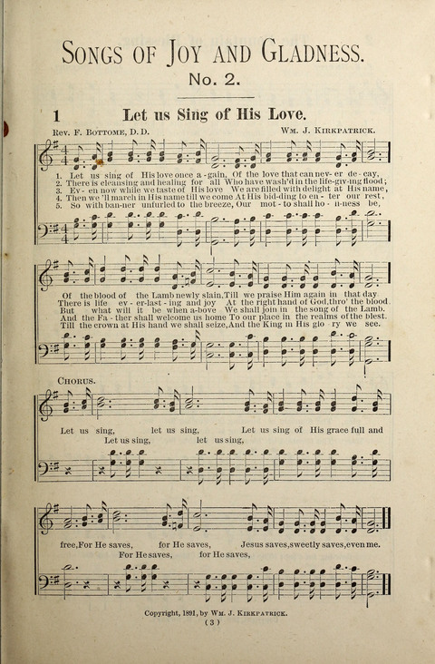 Songs of Joy and Gladness No. 2 page 3