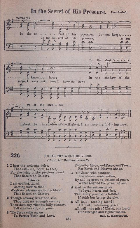 Songs of Joy and Gladness with Supplement page 179