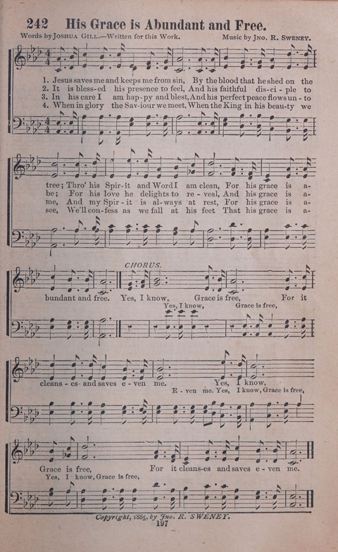 Songs of Joy and Gladness with Supplement page 195