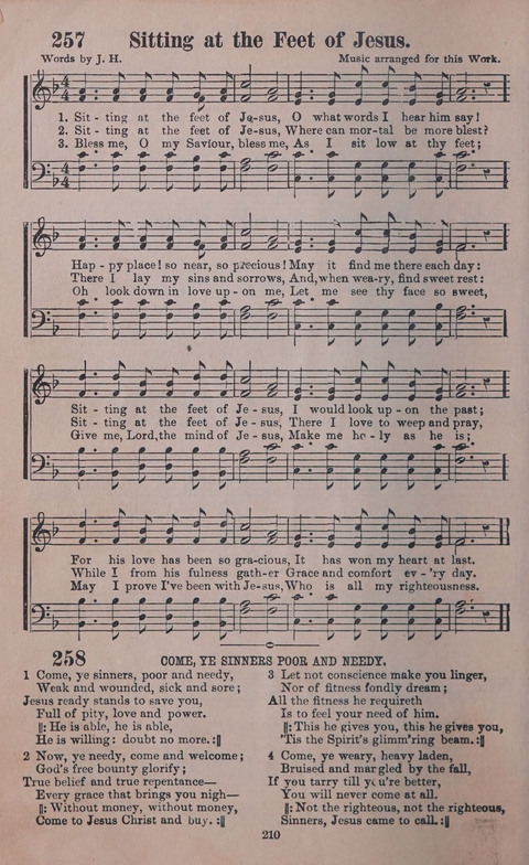 Songs of Joy and Gladness with Supplement page 208