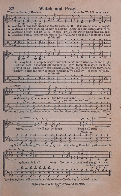 Songs of Joy and Gladness with Supplement page 35