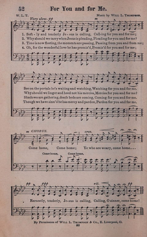 Songs of Joy and Gladness with Supplement page 50